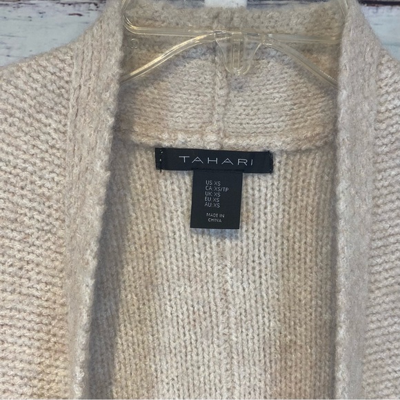 Tahari • Open Duster Cardigan Sweater Vest XS - Picture 12 of 16